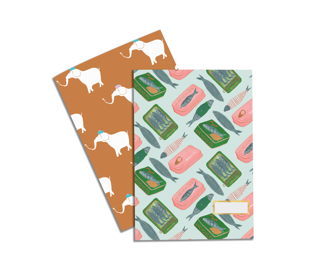 Anchovies & Elephants - Notebook Set
