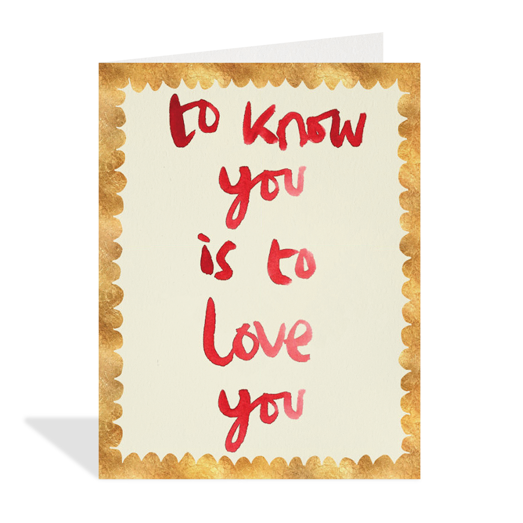To Know You
