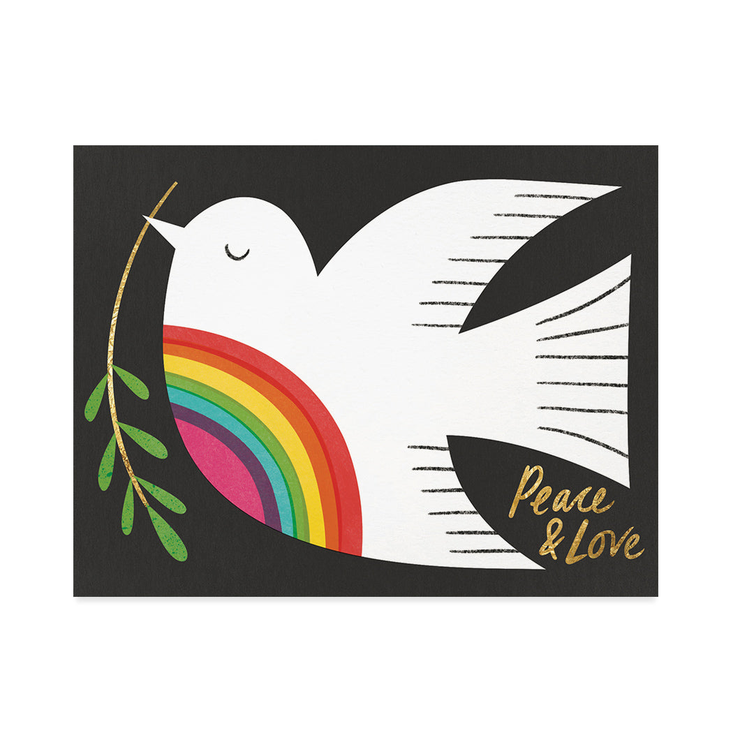Peace and Love Rainbow Bird