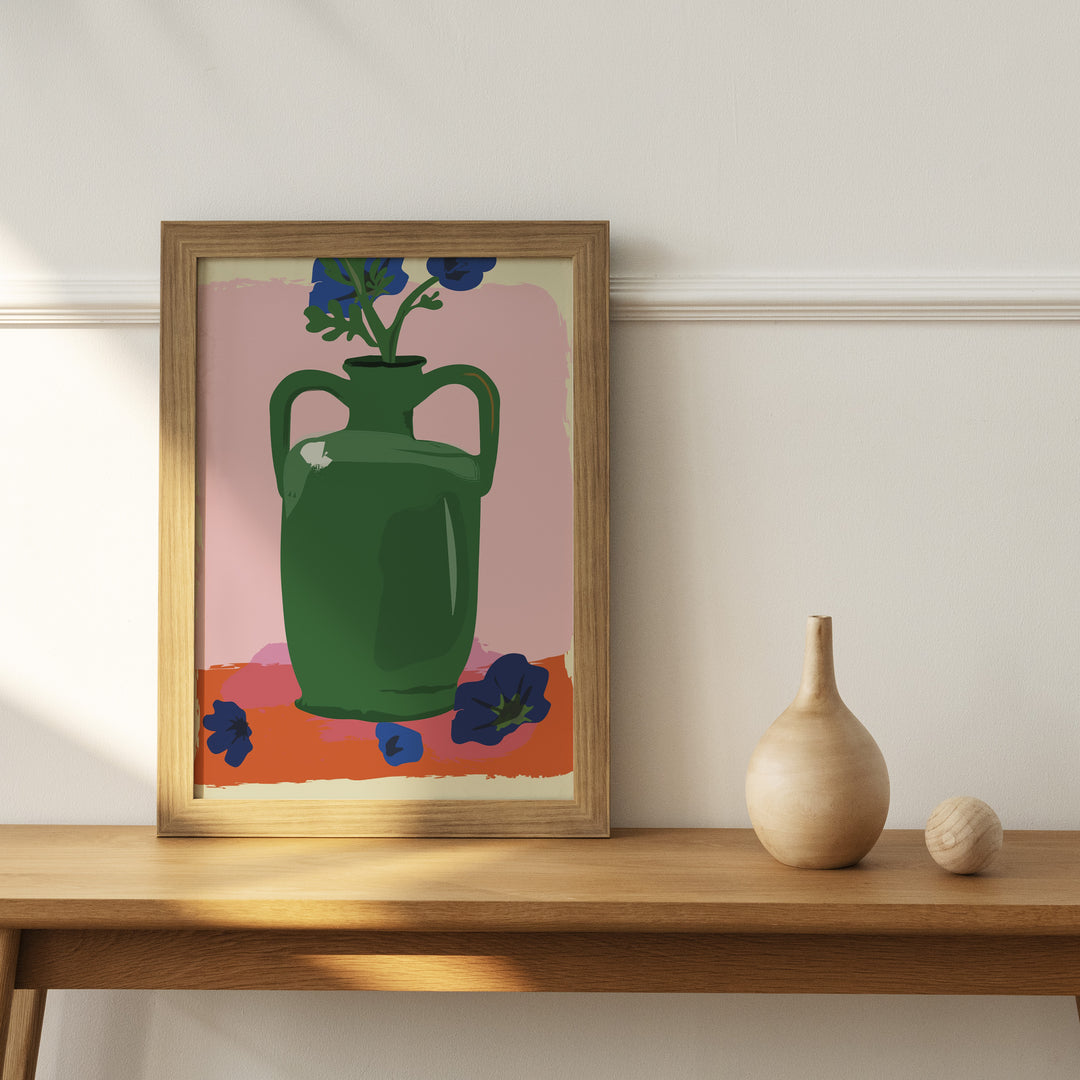 Green Vase - Art Print